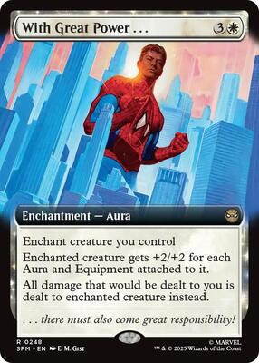 With Great Power... (Extended Art) card from Marvel's Spider-Man