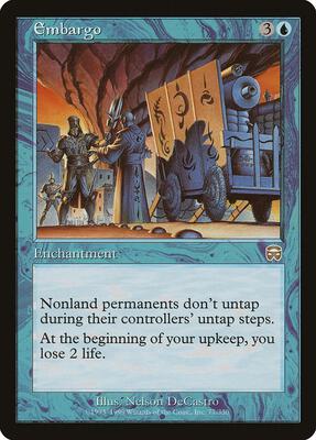 Embargo card from Mercadian Masques