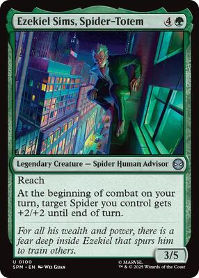 Ezekiel Sims, Spider-Totem card from Marvel's Spider-Man