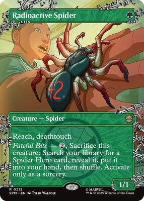 Radioactive Spider (Borderless) card from Marvel's Spider-Man