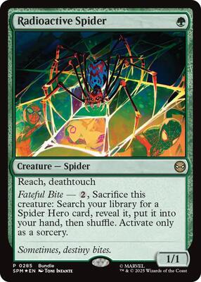 Radioactive Spider card from Unique and Miscellaneous Promos