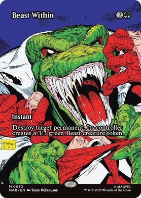 Beast Within (Borderless) card from Marvel Universe Eternal-Legal