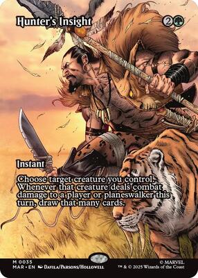 Hunter's Insight (Borderless) card from Marvel Universe Eternal-Legal