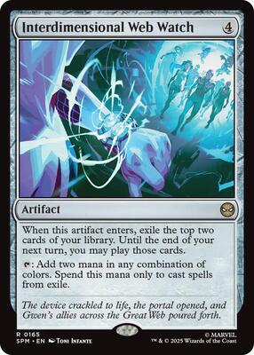 Interdimensional Web Watch card from Marvel's Spider-Man