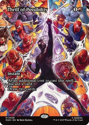 Thrill of Possibility (Borderless) card from Marvel Universe Eternal-Legal