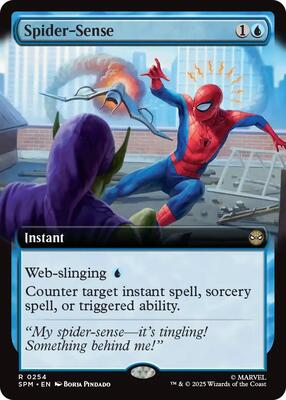 Spider-Sense (Extended Art) card from Marvel's Spider-Man