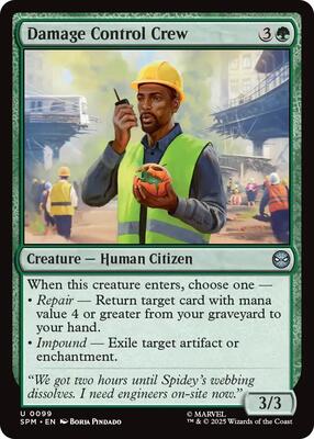Damage Control Crew card from Marvel's Spider-Man