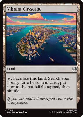 Vibrant Cityscape card from Marvel's Spider-Man
