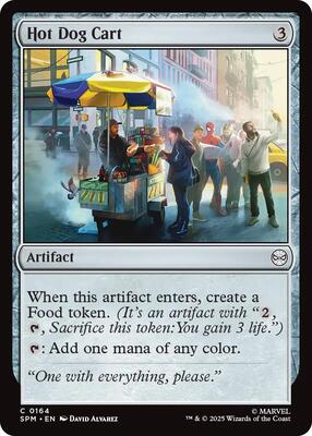 Hot Dog Cart card from Marvel's Spider-Man