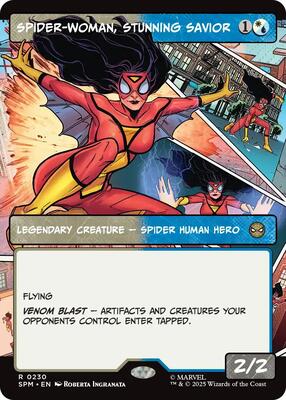 Spider-Woman, Stunning Savior (Borderless) card from Marvel's Spider-Man