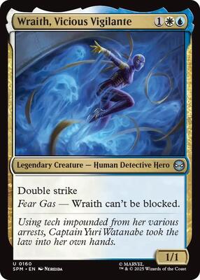 Wraith, Vicious Vigilante card from Marvel's Spider-Man