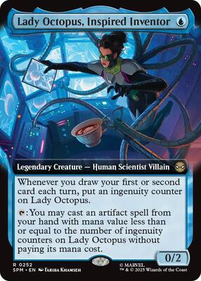 Lady Octopus, Inspired Inventor (Extended Art) card from Marvel's Spider-Man