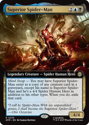 Superior Spider-Man (Extended Art) card from Marvel's Spider-Man
