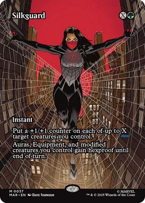 Silkguard (Borderless) card from Marvel Universe Eternal-Legal