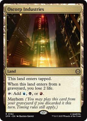 Oscorp Industries card from Marvel's Spider-Man