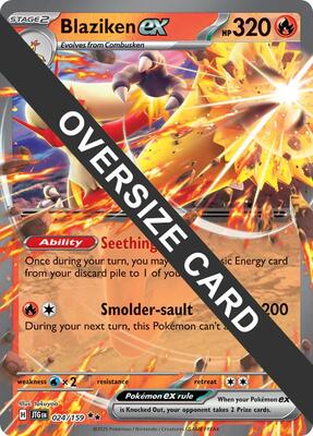 Blaziken ex card from Jumbo Cards
