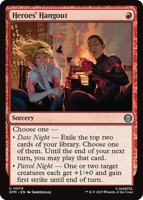 Heroes' Hangout card from Marvel's Spider-Man