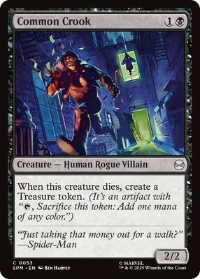Common Crook card from Marvel's Spider-Man