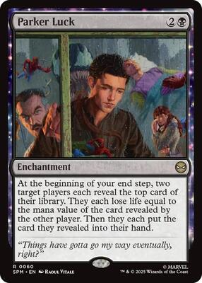 Parker Luck card from Marvel's Spider-Man