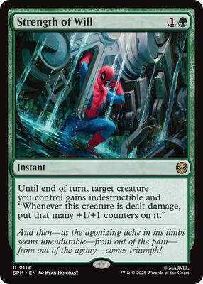 Strength of Will card from Marvel's Spider-Man