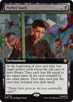 Parker Luck (Extended Art) card from Marvel's Spider-Man