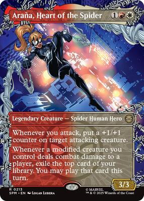 Arana, Heart of the Spider (Borderless) card from Marvel's Spider-Man