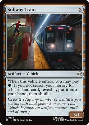 Subway Train card from Marvel's Spider-Man