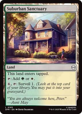 Suburban Sanctuary card from Marvel's Spider-Man