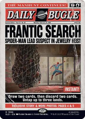 Frantic Search (1996) card from Secret Lair Drop Series
