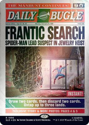 Frantic Search (1996) (Rainbow Foil) card from Secret Lair Drop Series