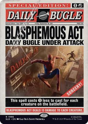 Blasphemous Act (1998) card from Secret Lair Drop Series
