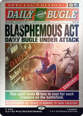 Blasphemous Act (1998) (Rainbow Foil) card from Secret Lair Drop Series