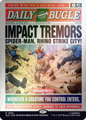 Impact Tremors (1999) (Rainbow Foil) card from Secret Lair Drop Series