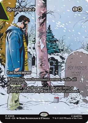 Rest in Peace (Borderless) card from Marvel Universe Eternal-Legal