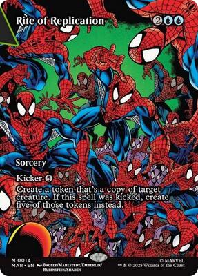 Rite of Replication (Borderless) card from Marvel Universe Eternal-Legal