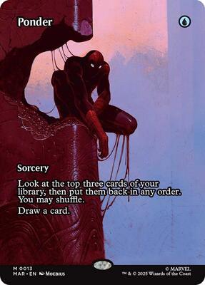 Ponder (Borderless) card from Marvel Universe Eternal-Legal
