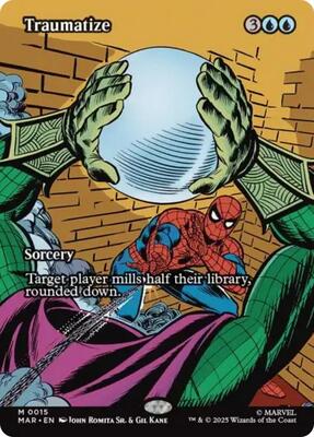 Traumatize (Borderless) card from Marvel Universe Eternal-Legal