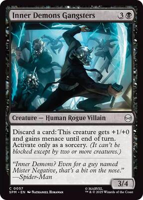Inner Demons Gangsters card from Marvel's Spider-Man