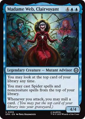 Madame Web, Clairvoyant card from Marvel's Spider-Man