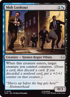 Mob Lookout card from Marvel's Spider-Man