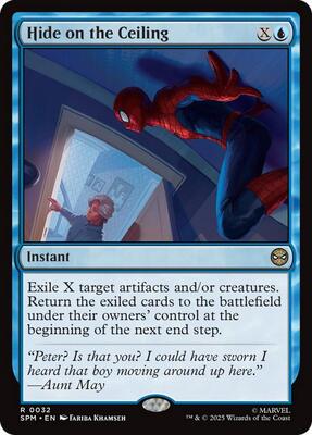 Hide on the Ceiling card from Marvel's Spider-Man