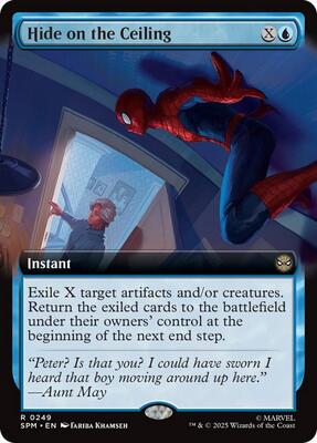 Hide on the Ceiling (Extended Art) card from Marvel's Spider-Man