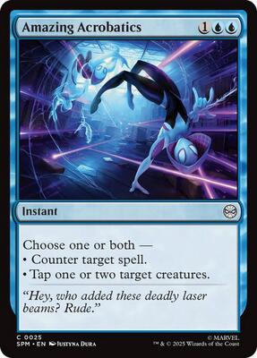Amazing Acrobatics card from Marvel's Spider-Man