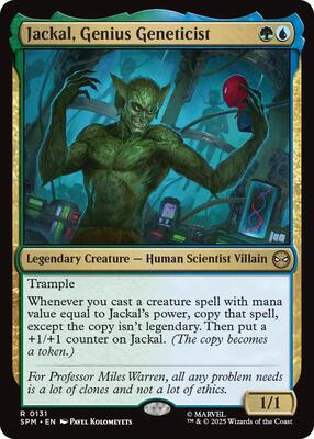 Jackal, Genius Geneticist card from Marvel's Spider-Man