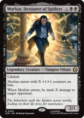 Morlun, Devourer of Spiders card from Marvel's Spider-Man