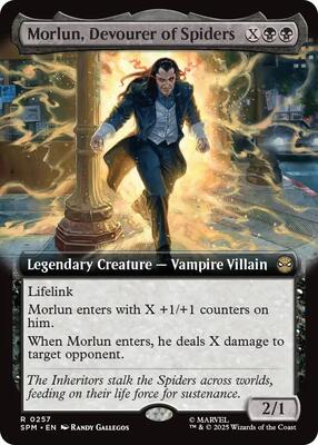 Morlun, Devourer of Spiders (Extended Art) card from Marvel's Spider-Man