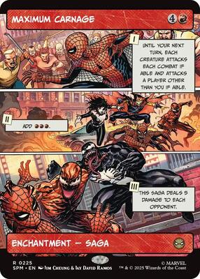 Maximum Carnage (Borderless) card from Marvel's Spider-Man
