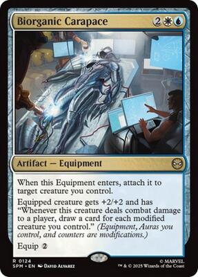 Biorganic Carapace card from Marvel's Spider-Man