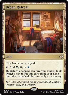 Urban Retreat card from Marvel's Spider-Man