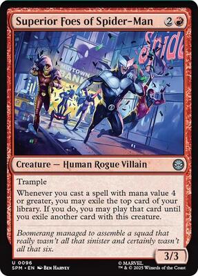 Superior Foes of Spider-Man card from Marvel's Spider-Man